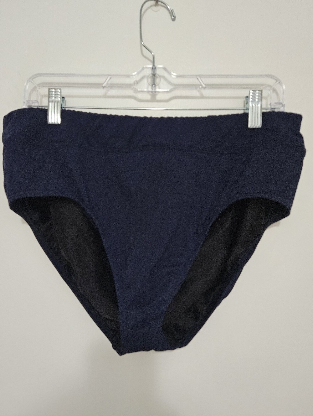 Lands' End‎ Deep Navy High-Rise Swim Bottoms Bikini 18